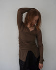Sheer bustier cardigan