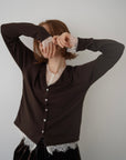 Cut lib race docking cardigan