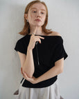 【7月上旬-発送】Unbalance tuck top