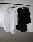 Zip gather half pants SETUP