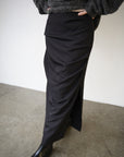 Tuck drape skirt