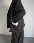 Turn up cuffs tailor jacket