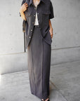 Switching long skirt