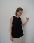 Back open knit tops