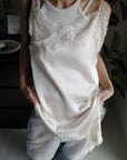 Sier race satin camisole
