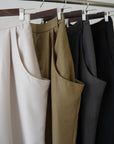 Twill drape pants