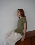 Openwork knit top