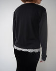 Cut lib race docking cardigan