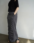 Gather long skirt