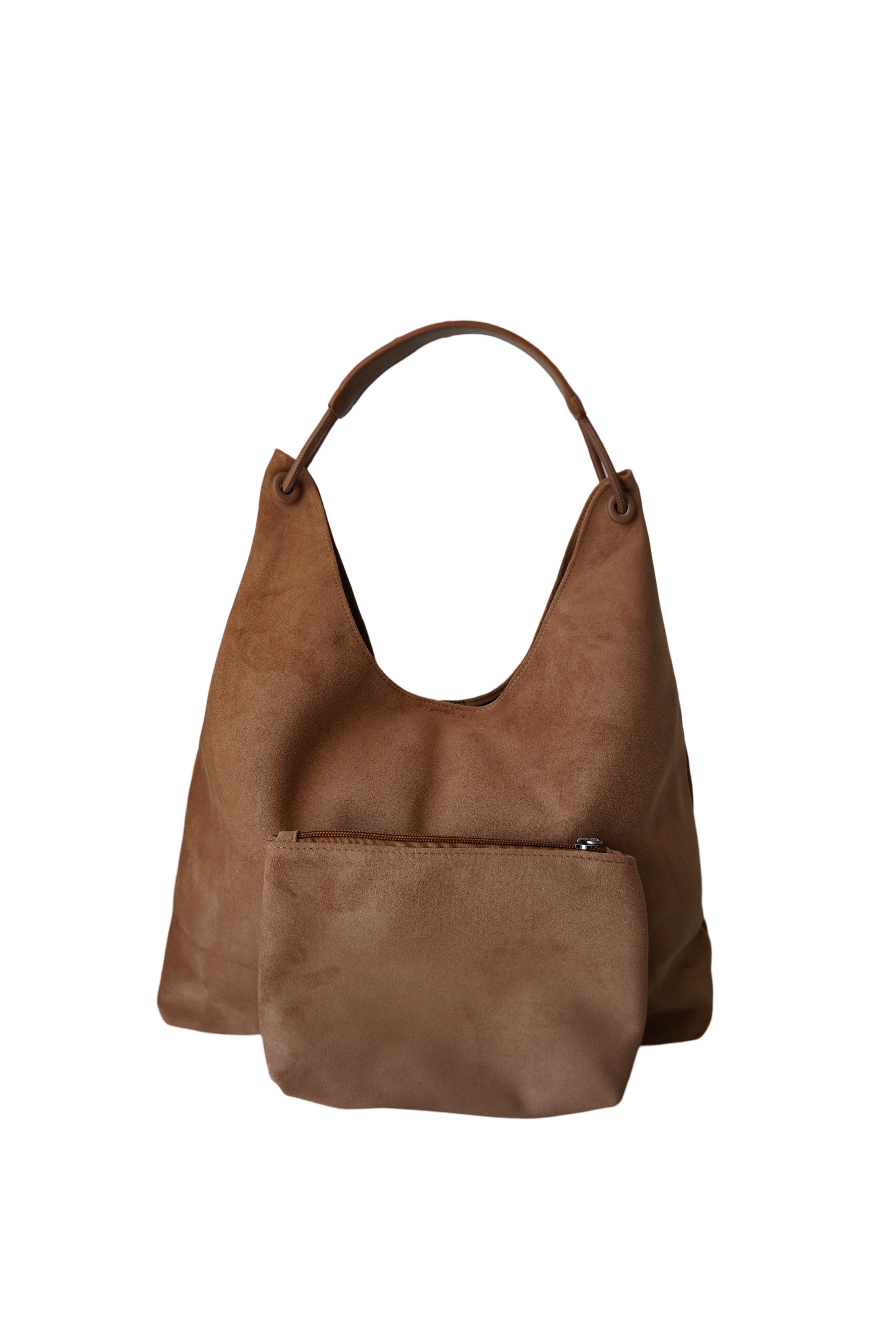 Suède round taught bag