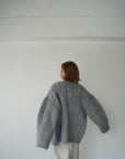 Shaggy mohair cardigan
