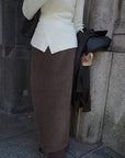 Alpaca layered skirt