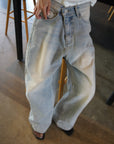 Balloon denim pant