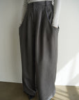 Twill drape pants