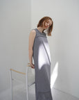 Slab flannel knit one-piece