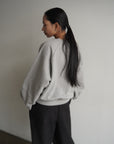 Curve sleeve sweat pullover
