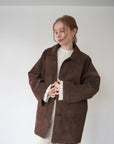 Leather suède JK coat