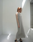 Slab flannel knit one-piece