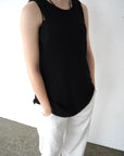 Back open knit tops
