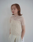 Tulle shirring Tshirts