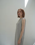 Slab flannel knit one-piece