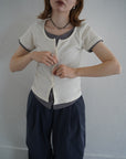 Layered lib half sleeve tops
