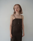 Twill camisole one-piece