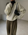 Boucle color knit