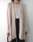 Double face shaggy gilet