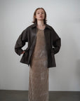 String leather jacket