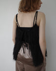 Front ribbon shaggy top