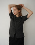 Bouclé knit polo