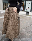 Design jacquard flare skirt