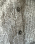 Shaggy mohair cardigan