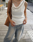 Drape asymmetry top