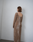 Velours back open one-piece