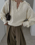 Boucle color knit