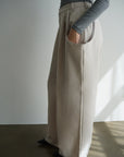 Twill drape pants