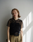 Tulle shirring Tshirts