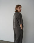 V neck jump suit