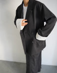 Turn up cuffs tailor jacket