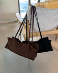 Square suède bag