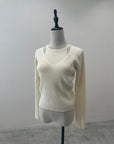 Layered design knit tops