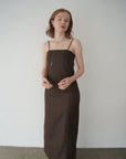 Twill camisole one-piece