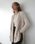 Double face shaggy gilet