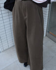 Cotton mink belt pants