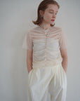 Tulle shirring Tshirts