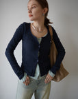 Layered lib cardigan