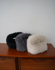 Poodle fur hand bag
