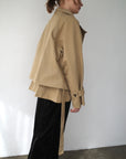 【予約販売】10月上旬発送- Half cape short trench